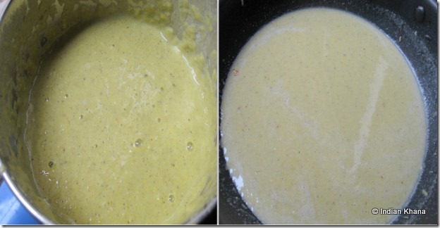Corn on the cob with capsicum soup