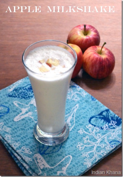 Easy quick apple milkshake recipe for fasting upwas vrat Easy quick apple milkshake recipe for fasting upwas vrat