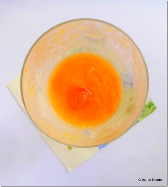 Easy papaya and pear summer drink