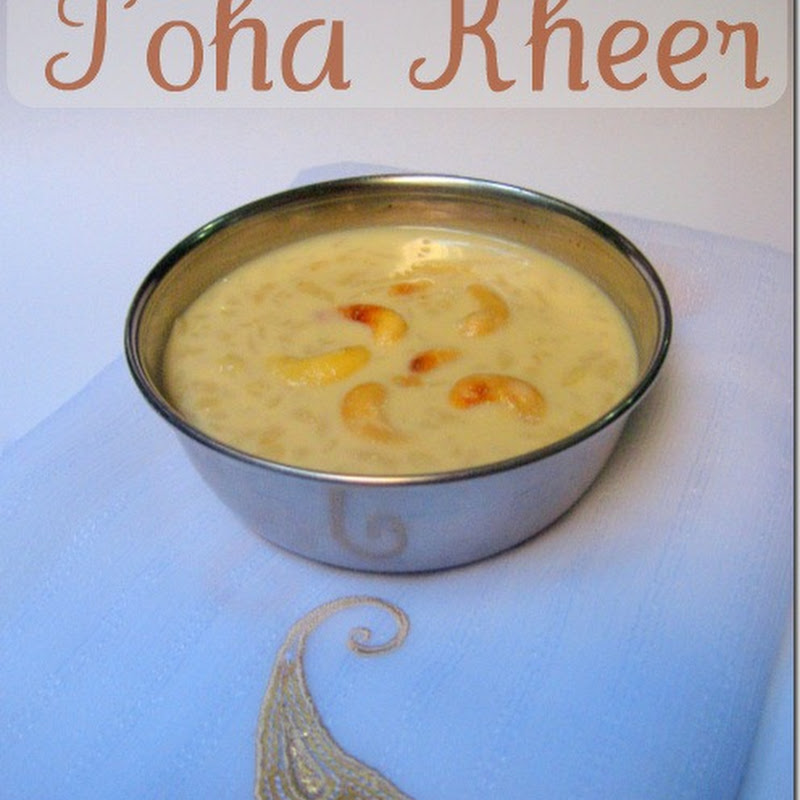 Poha Kheer | Aval Payasam | Rice Flake Milk Pudding