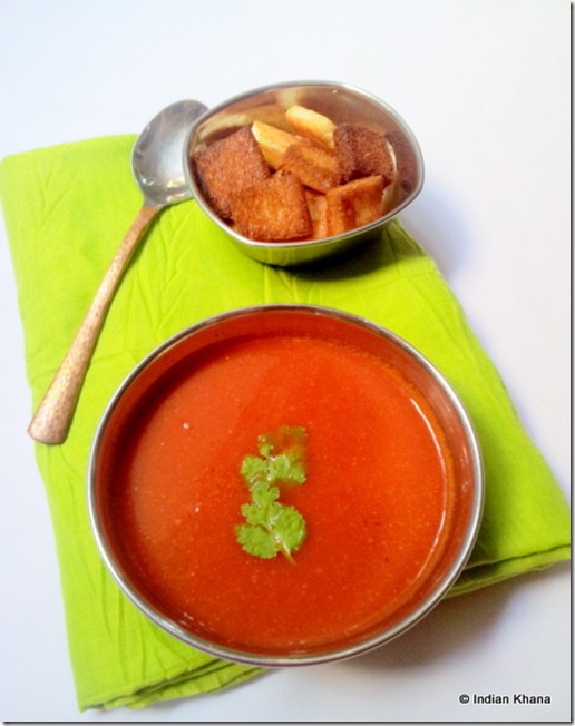 Indian style tomato soup recipe Indian style tomato soup recipe