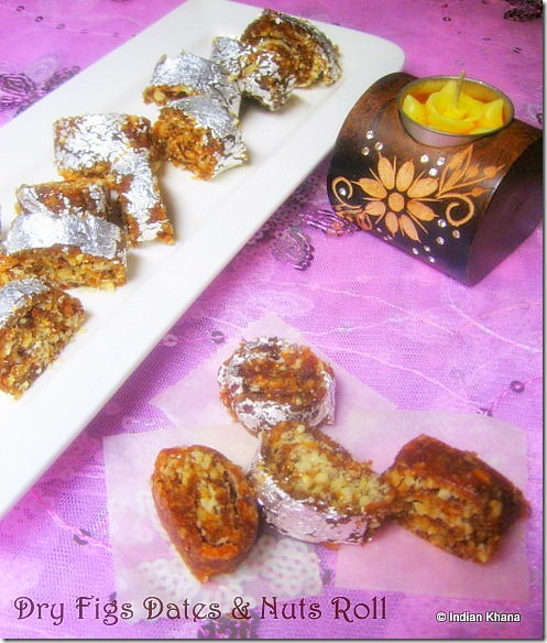 Anjeer Khajoor Chakra Dry Figs Dates n Nuts Roll Recipe2 Anjeer Khajoor Chakra Dry Figs Dates n Nuts Roll Recipe2