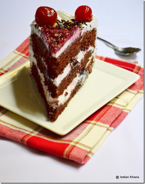 Easy chocolate cake with cream frosting recipe black forest