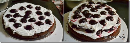 indian blog black forest recipe stepvise pictues 
