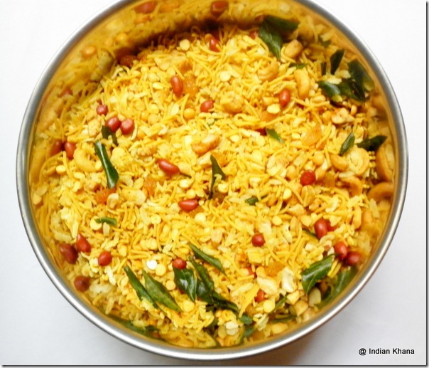 Easy mixture tea time snack diwali recipe-002