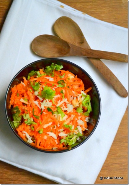 easy carrot coconut kothambari salad recipe easy carrot coconut kothambari salad recipe