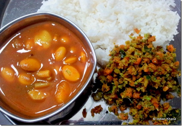 Broccoli and Carrot Thoran Poriyal Stir Fry Recipe