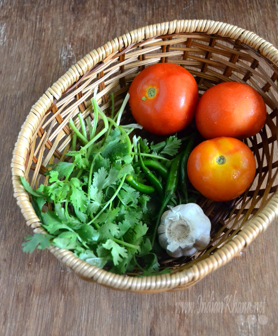 Tamatar Dhaniya Chutney Tomato Cilantro Chutney