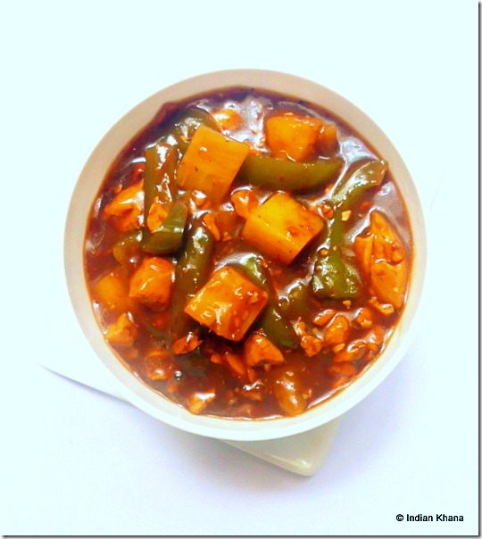 Vegetrian tofu pineapple manchurian indo chinese recipe Vegetrian tofu pineapple manchurian indo chinese recipe