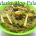 Adarki Aloo Palak | Ginger flavoured Potato and Spinach Curry