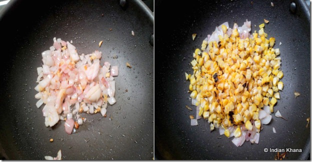 Corn on the cob and capsicum soup
