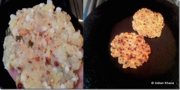 Sago thalipeeth pancake
