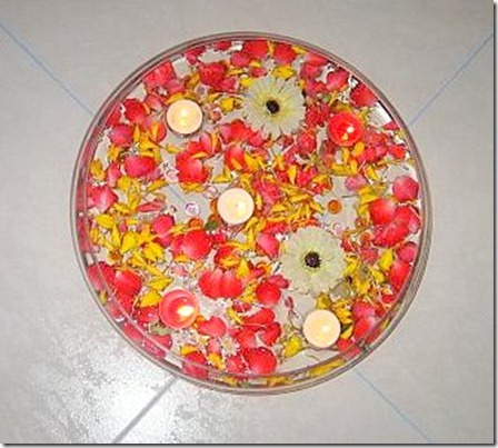 Diwali potpourri floating lamps and flowers ideas suggestion