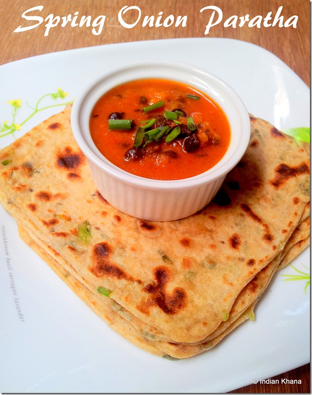 Spring Onion Paratha Recipe Spring Onion Paratha Recipe