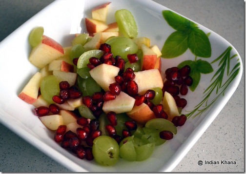 Fruit Salad with Dahi phalhar ratia navratri recipe