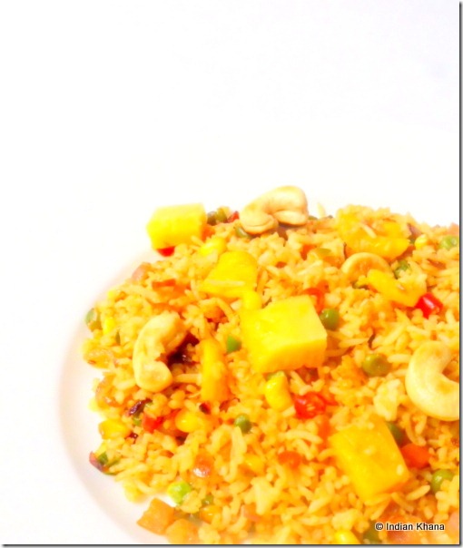 Vegetarian Thai Pineapple Fried Rice Recipe