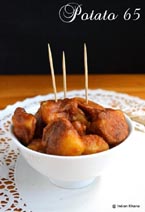Dry Aloo Potato 65 Recipe