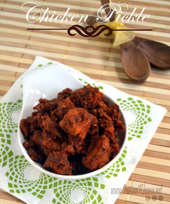 Andhra Chicken Pickle Recipe
