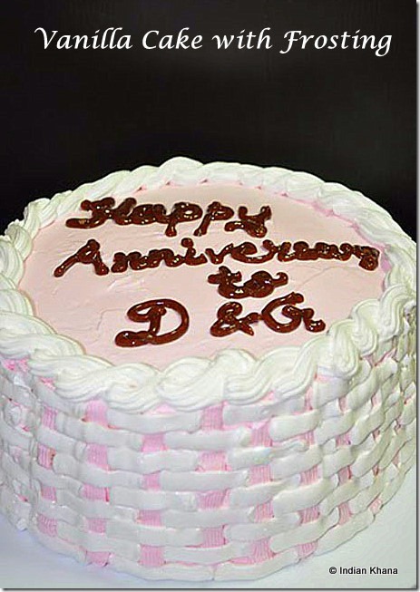 Vanilla Cake with cream frostingRecipe Vanilla Cake with cream frostingRecipe