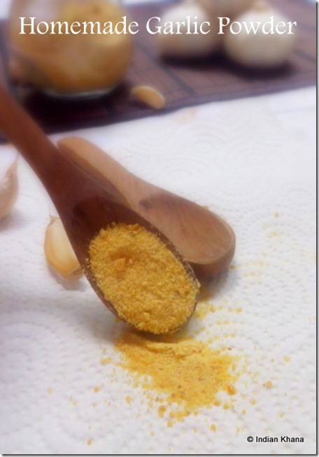Homemade garlic powder
