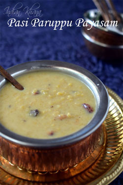 Moong Dal Kheer Pasi Paruppu Payasam