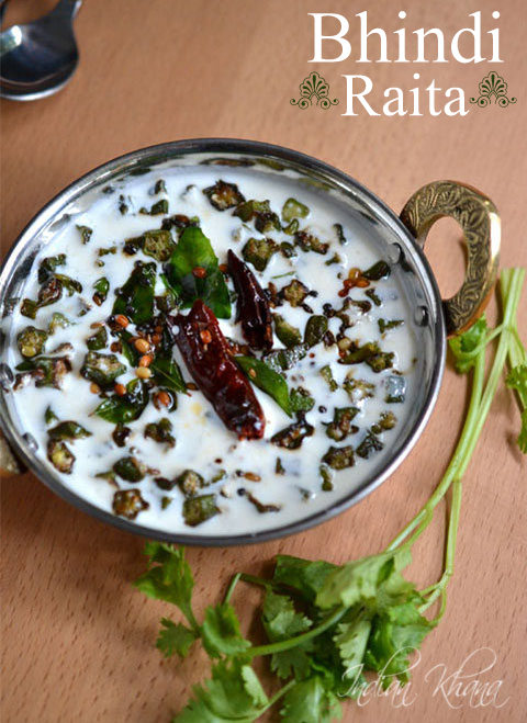 Bhindi-Raita-vendakka-pachadi-recipe Bhindi-Raita-vendakka-pachadi-recipe