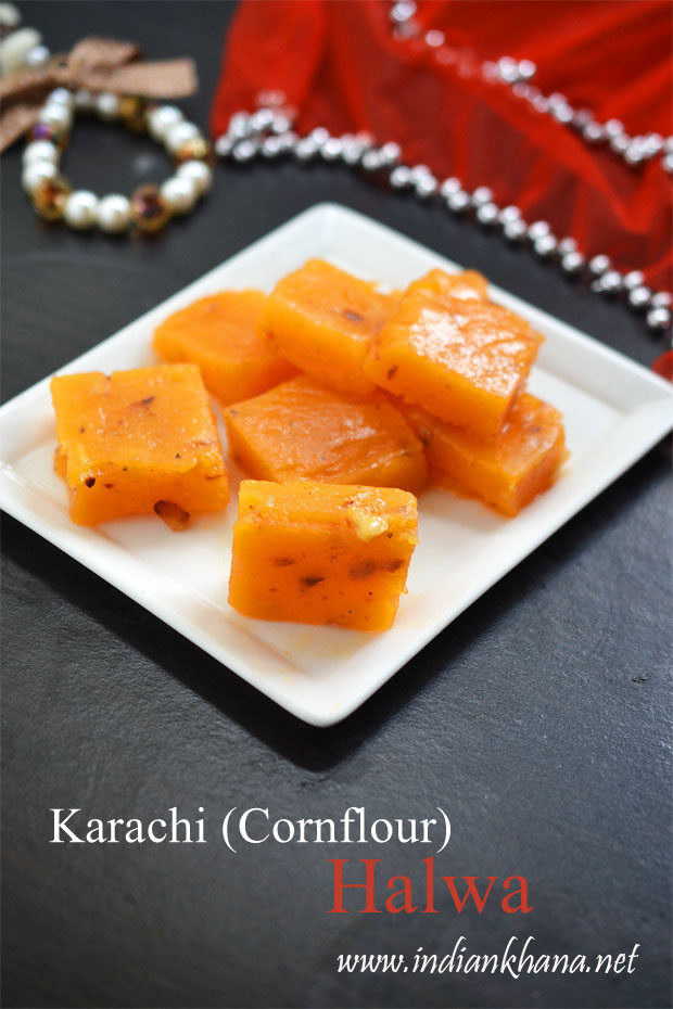Karachi-Cornflour-Halwa Karachi-Cornflour-Halwa