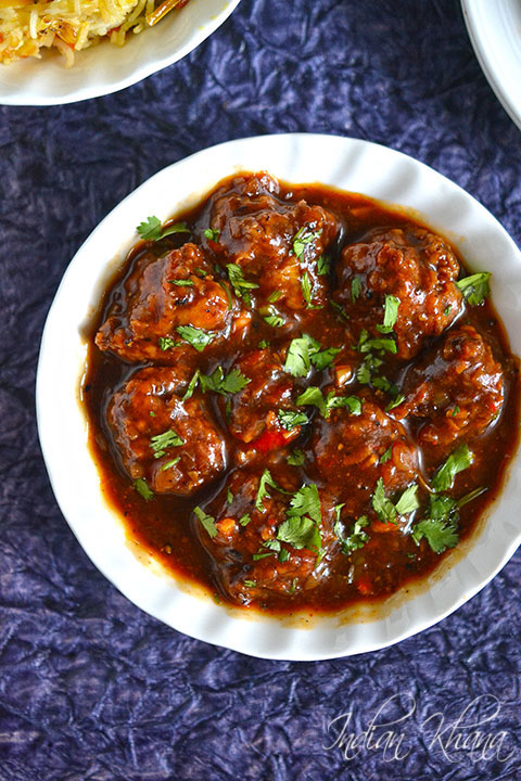 Vegetable Manchurian Gravy Vegetable Manchurian Gravy