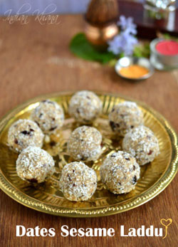 Vegan Dates Sesame Laddu Recipe
