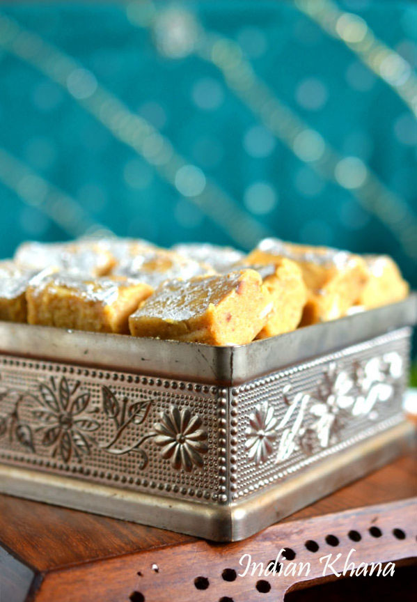 Besan-Mawa-Burfi-recipe Besan-Mawa-Burfi-recipe