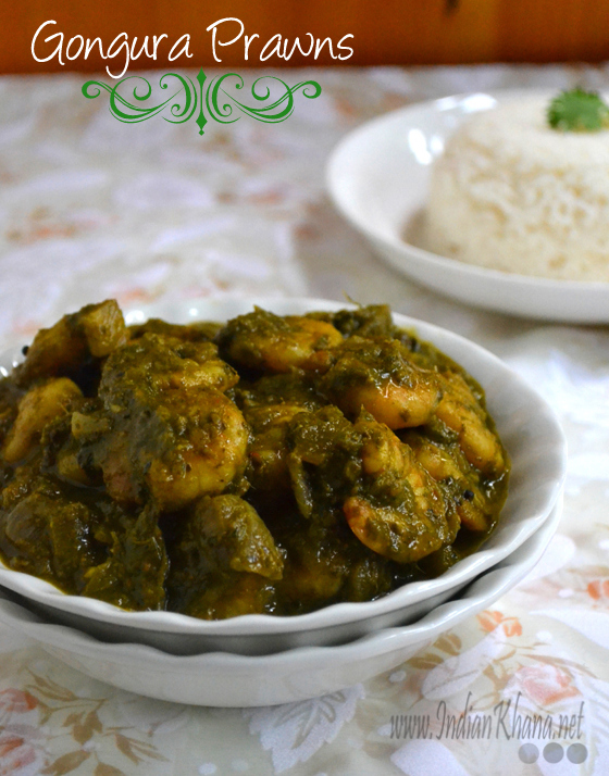 Gongura Prawn Gongura Prawn