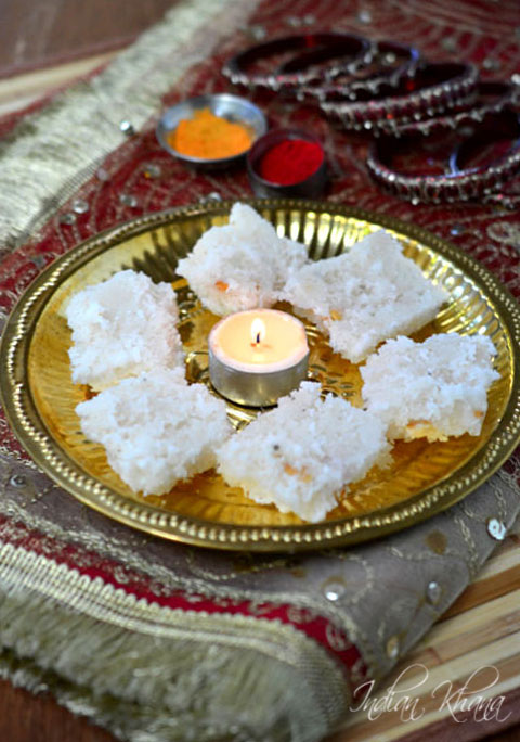 Coconut Burfi Coconut Burfi