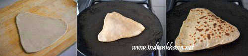 Plain-Paratha-Triangle-Paratha-Recipe