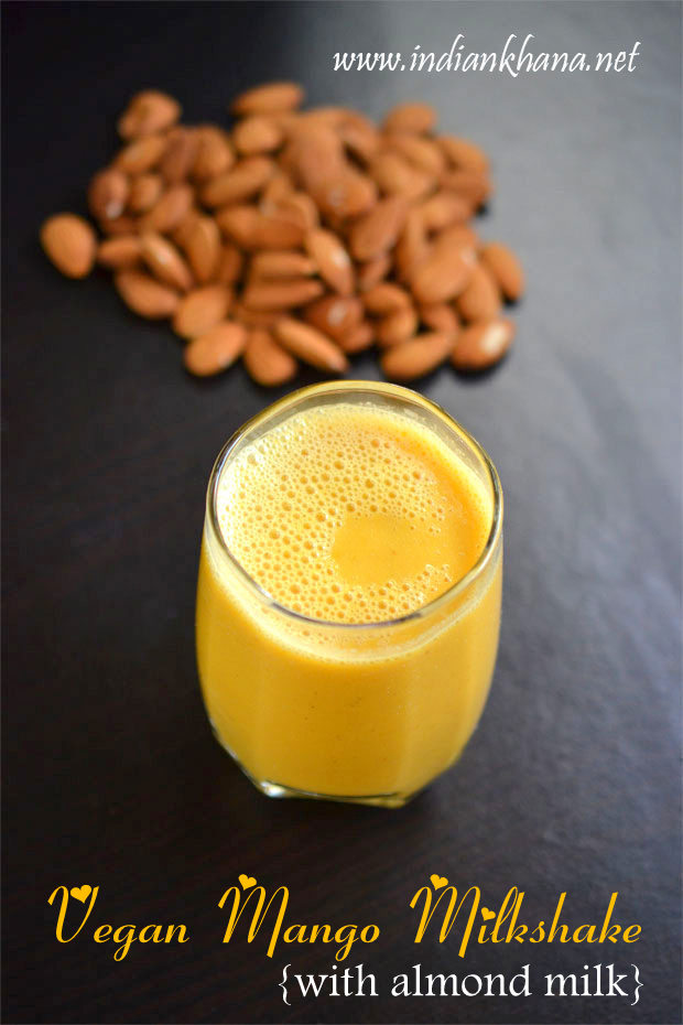 Mango Almond Milkshake Vegan Mango Milkshake
