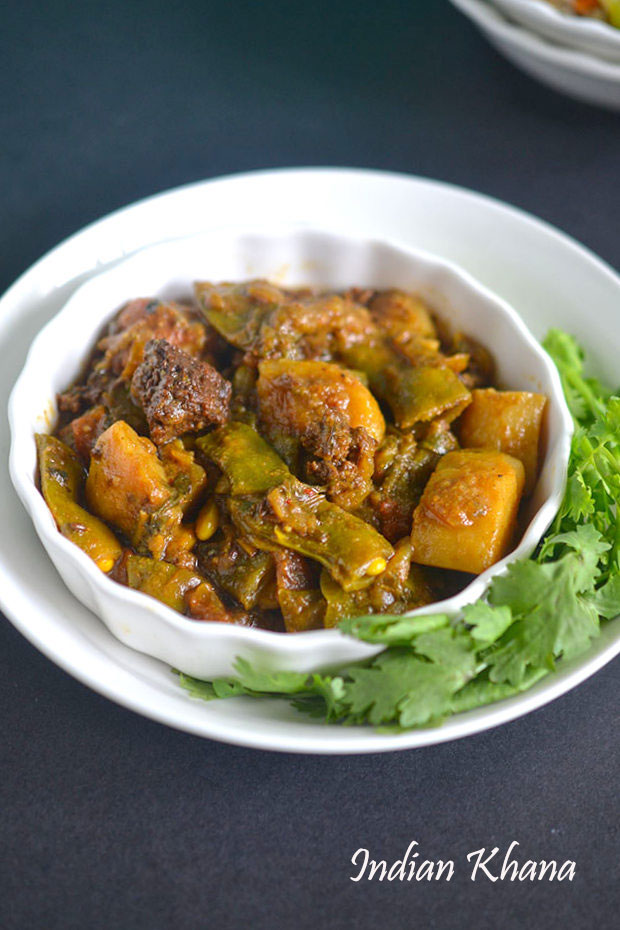 Semi-Aloo-Vadi-Sabzi Semi-Aloo-Vadi-Sabzi