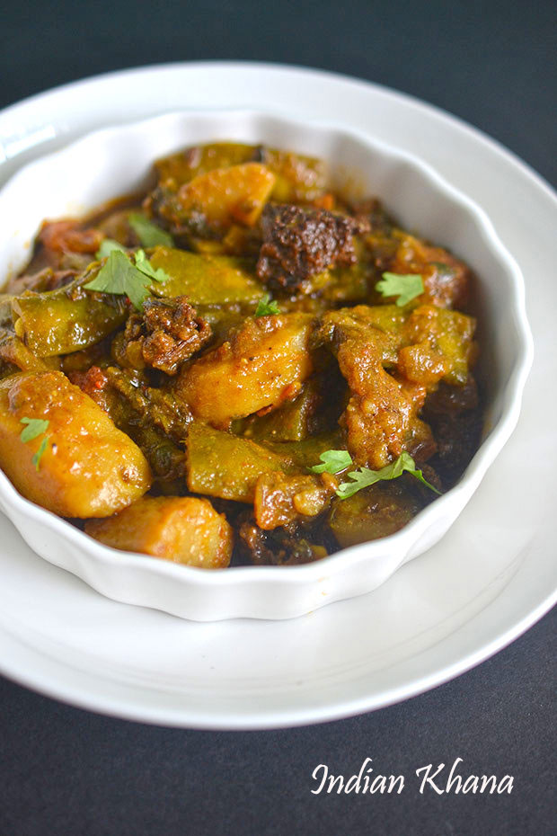 Semi-Aloo-Vadi-Sabzie