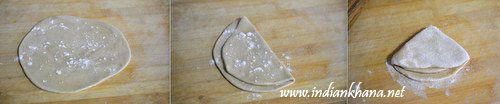 Plain-Paratha-Triangle-Paratha-Recipe