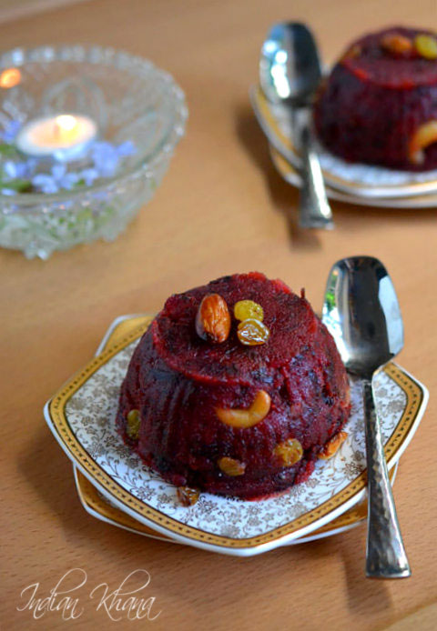 Beetroot Sooji Halwa