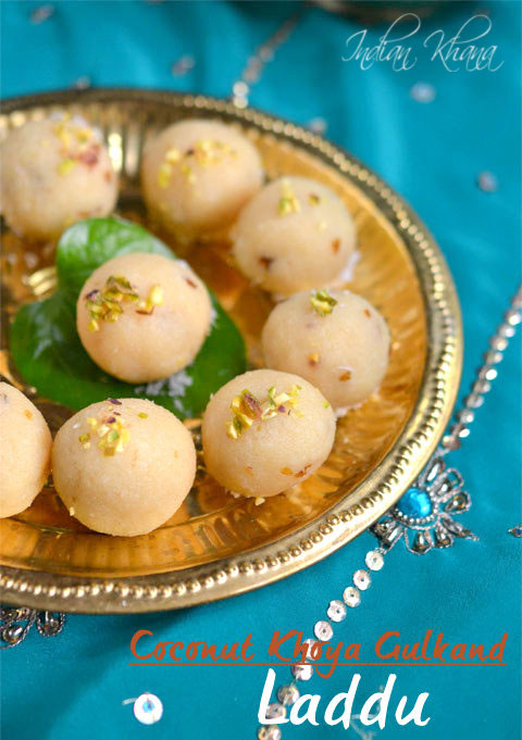 Coconut-Khoya-Gulkand-Ladoo-Diwali-Sweets-Recipes Coconut-Khoya-Gulkand-Ladoo-Diwali-Sweets-Recipes