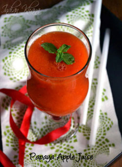 Pappya Apple Juice Recipe Summer Drink Recipes