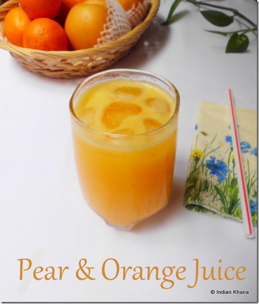Pear Orange Juice Pear Orange Juice