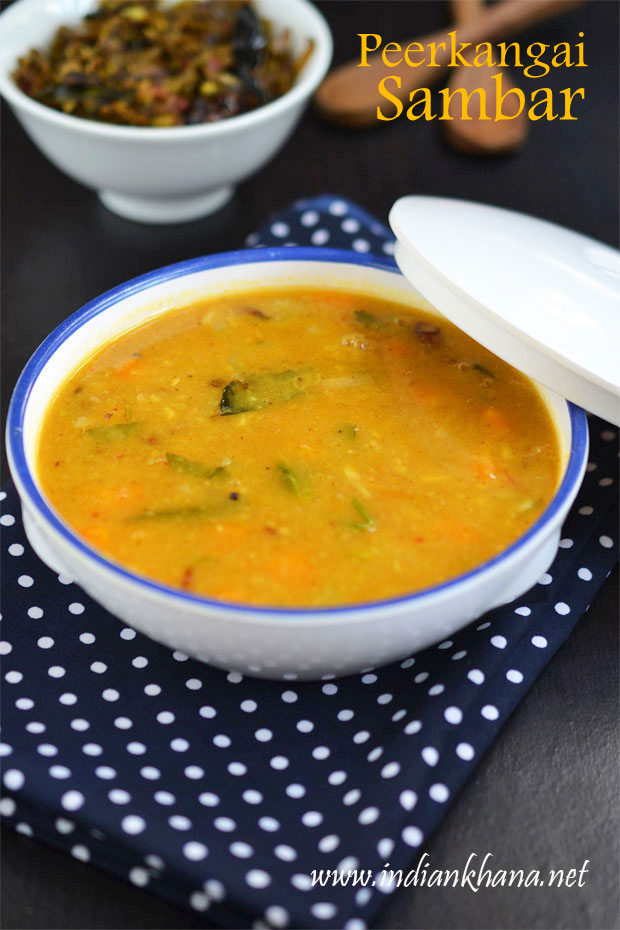 Peerkangai-Turai-Sambar-Recipe Peerkangai-Turai-Sambar-Recipe