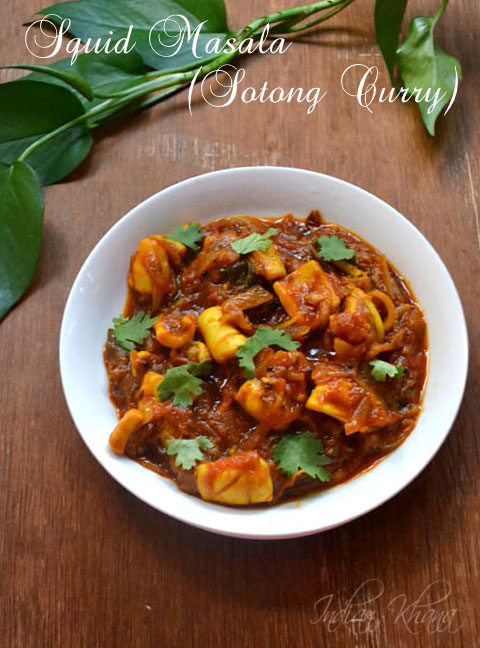 Squid (Sotong) Masala Squid (Sotong) Masala