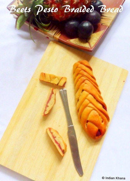 Beetrot Pesto Bread Beetrot Pesto Bread