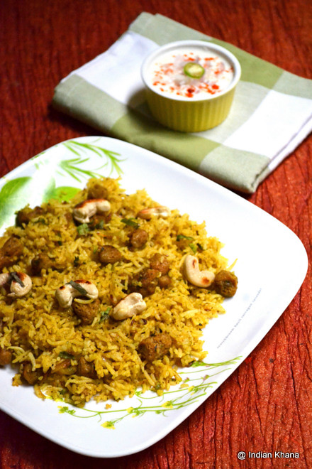 Soya chunks Pulao Soya chunks Pulao