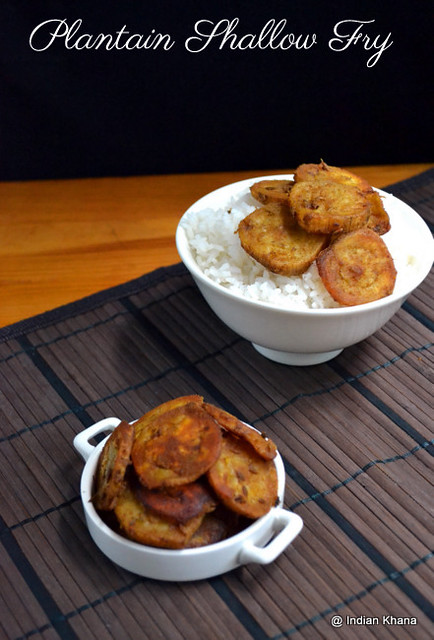 Plantain (Raw Banana) Shallow Fry Vazhakkai Curry
