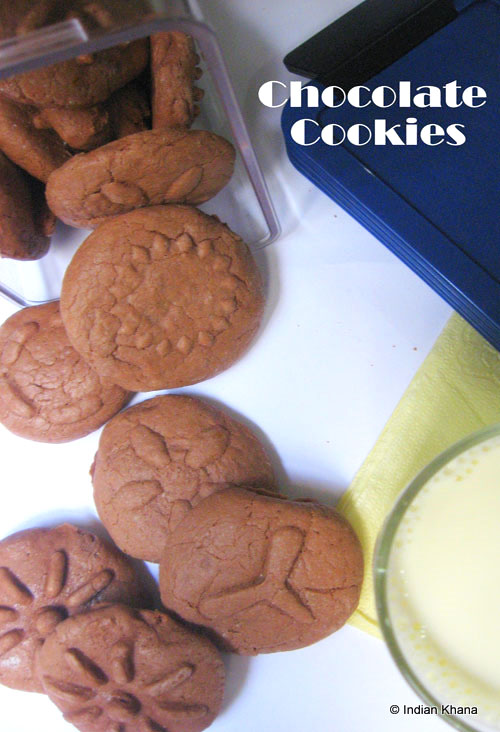Eggless Chocolate Cookies
