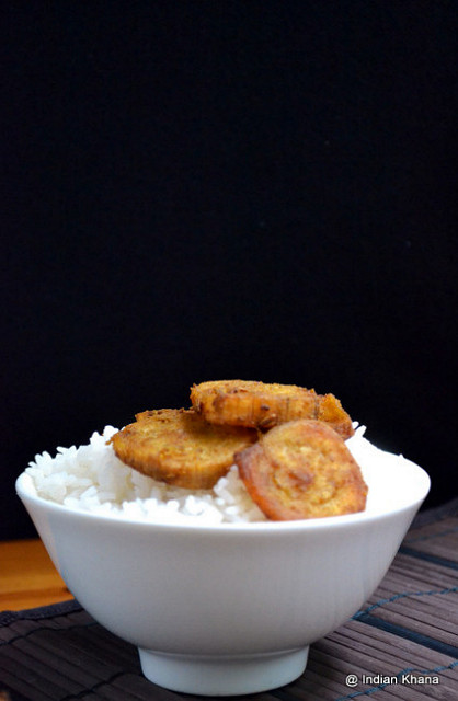 Plantain (Raw Banana) Shallow Fry Vazhakkai Curry