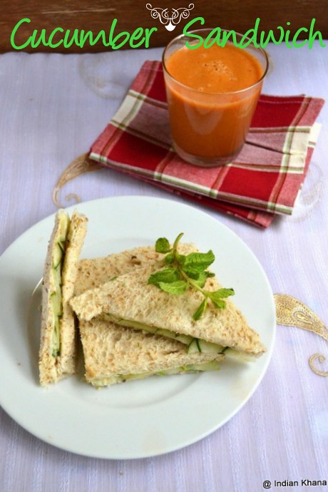Cucumber Cheese Sandwich