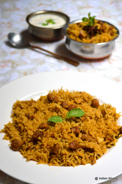 Soya Chunks Biryani Soya Chunks Biryani